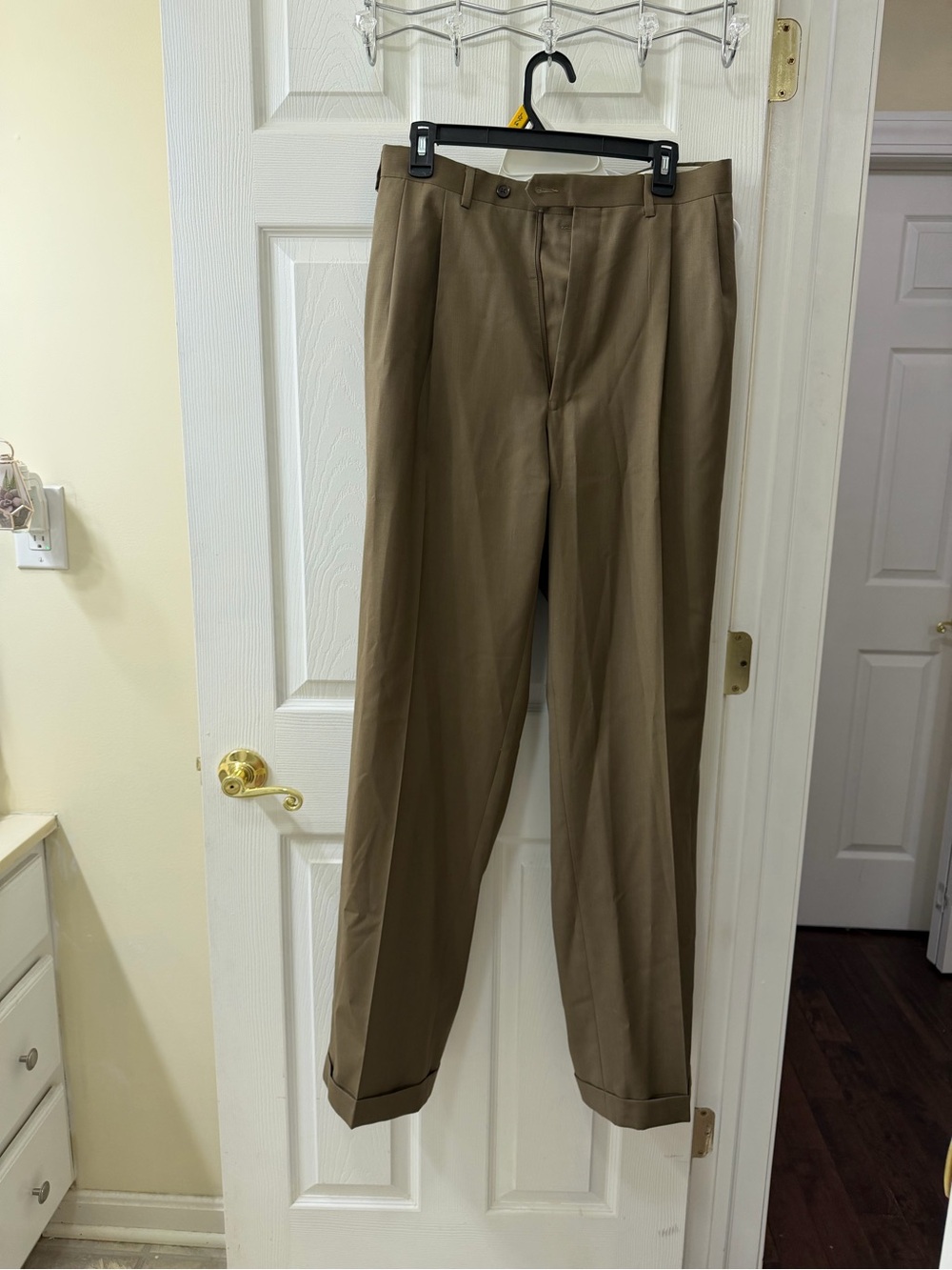 Men's  Dress Pants in Brown - Turnbury 100% Wool